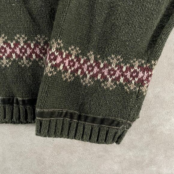 Vintage Women’s Eddie Bauer Brown Pink Textured Knit Pullover Sweater - Picture 3 of 5